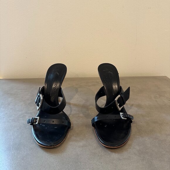 Giuseppe Zanotti Black Leather Sandals - Picture 2 of 5